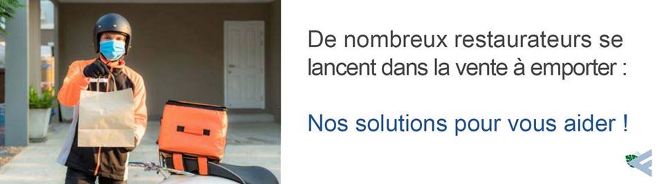 Vente à emporter et livraison à domicile Solutions emballages vente à emporter