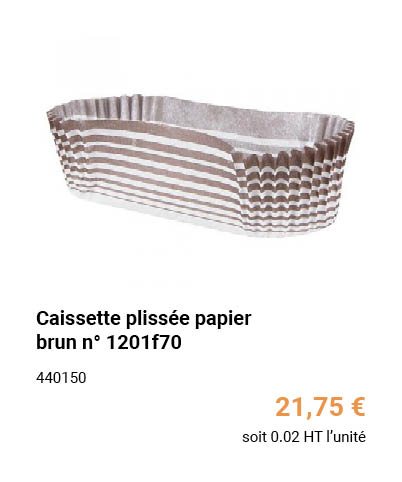 Caissette plissée papier brun n° 1201f70