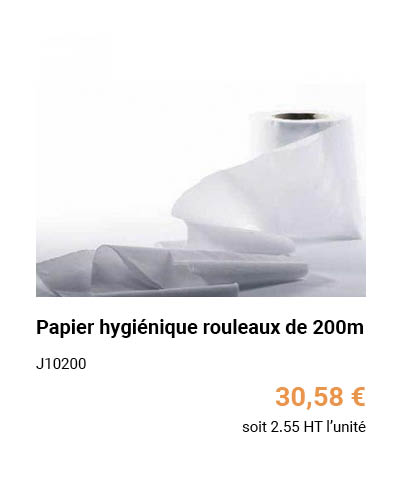 Papier hygiénique rouleaux de 200m