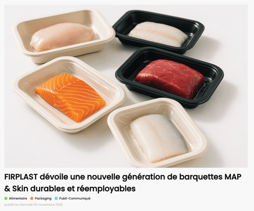 FIRPLAST mis à l’honneur pour ses innovations en emballages durables MAP & SKIN
