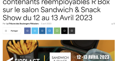 Firplast à l’honneur au Sandwich & Snack Show avec sa gamme réemployable Re’Box